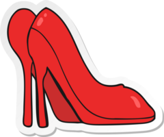 sticker of a cartoon high heel shoes png