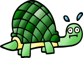 dessin animé doodle tortue drôle png