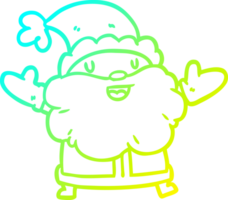 du froid pente ligne dessin de une Père Noël claus png