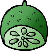 cartoon doodle lime fruit png