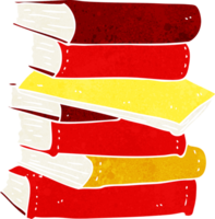 pile de livres de dessin animé png