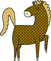 contento cartone animato cavallo png