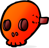 máscara de calavera de dibujos animados png