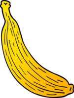 caricatura, garabato, amarillo, plátano png