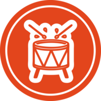 beating drum circular icon symbol png