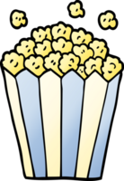 cartoon doodle popcorn png