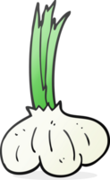 mano disegnato cartone animato aglio png