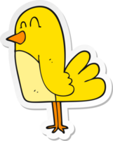 sticker of a cartoon bird png