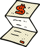 comic book style cartoon legal money letter png