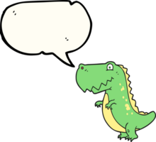 hand drawn speech bubble cartoon dinosaur png