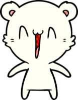 happy polar bear cartoon png