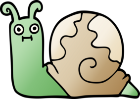 Cartoon-Doodle-Schnecke png