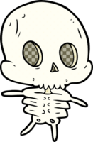 lindo esqueleto de dibujos animados png