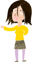 cartoon unhappy woman png