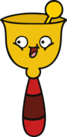 cute cartoon of a school bell png