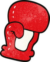 cartoon doodle boxing glove png