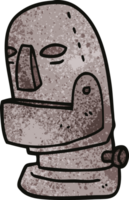 cartoon doodle robot head png