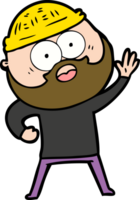 homme barbu de dessin animé png