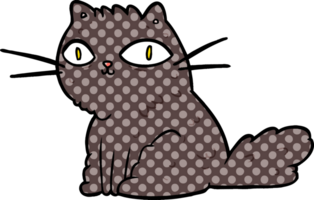 cartoon cat looking right at you png