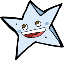 personagem de desenho animado estrela feliz png