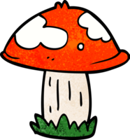 caricatura, garabato, venenoso, toadstool png