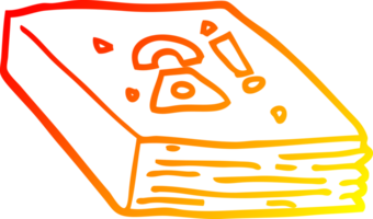 warm gradient line drawing of a cartoon local phone book png