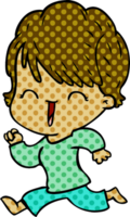 cartoon laughing woman png