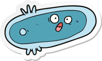 sticker of a cartoon germ png