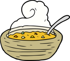 tecknad serie varm skål av buljong png