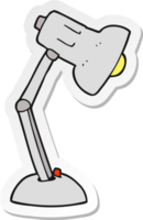 autocollant d'une lampe de bureau de dessin animé png