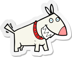 sticker of a cartoon dog png