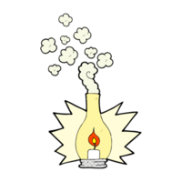 hand drawn cartoon old glass lantern png