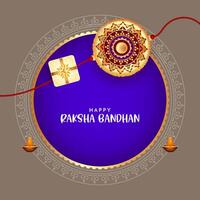 Happy Raksha Bandhan cultural festival background design vector