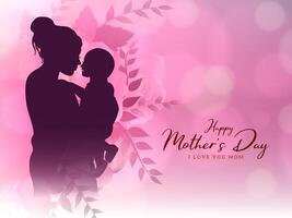 Modern Happy Mother's day celebration lovely background vector