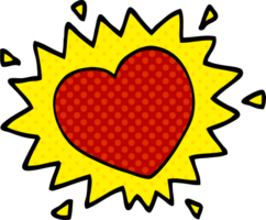 cartoon doodle love heart png