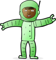 cartoon space man png