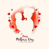 Elegant Happy Mother's day celebration concept joyful background vector