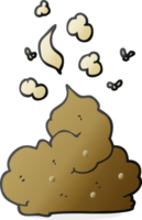 hand drawn cartoon gross poop png