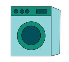 Cleaning Element. Laundry appliance. Washing machine. Flat illustration. vector