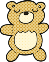 grappig boek stijl tekenfilm teddy beer png