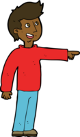 cartoon happy man pointing and laughing png