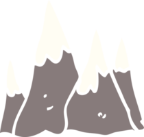 cartoon doodle tall mountains png