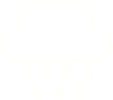 dessin à la craie de nuage de pluie png