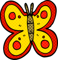 dessin animé doodle énorme papillon png