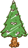 Christmas Tree Chalk Drawing png