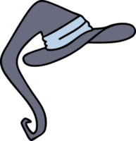 cartoon of a spooky witch hat png