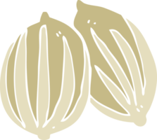 flat color illustration of seeds png