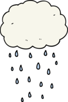 nuvola di pioggia dei cartoni animati png