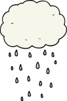 Cartoon-Regenwolke png