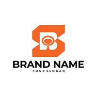 sb lettermark acero fundido industria monograma logo icono vector